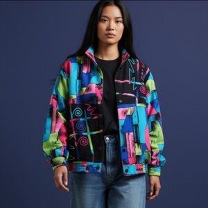 Vintage art to wear retro 80’s bomber Jacket 12